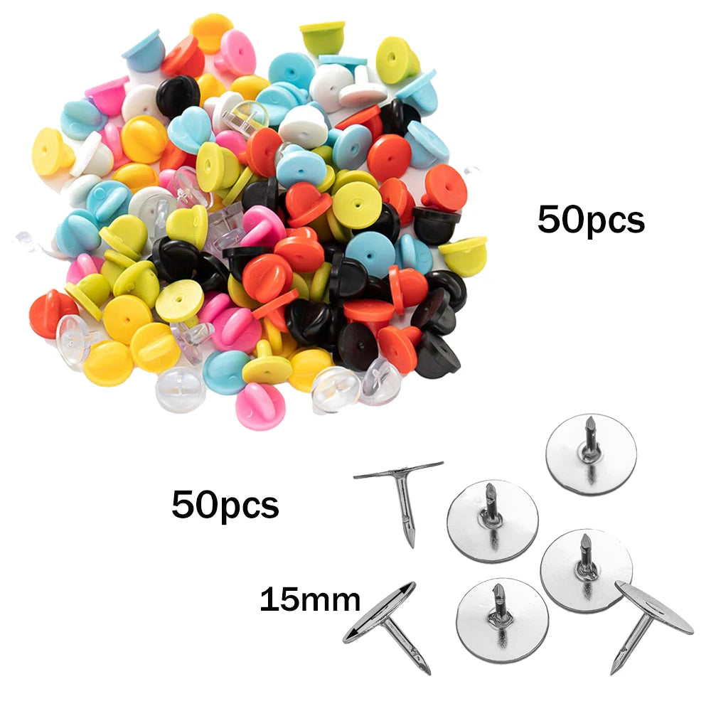 100pcs PVC Rubber Pin