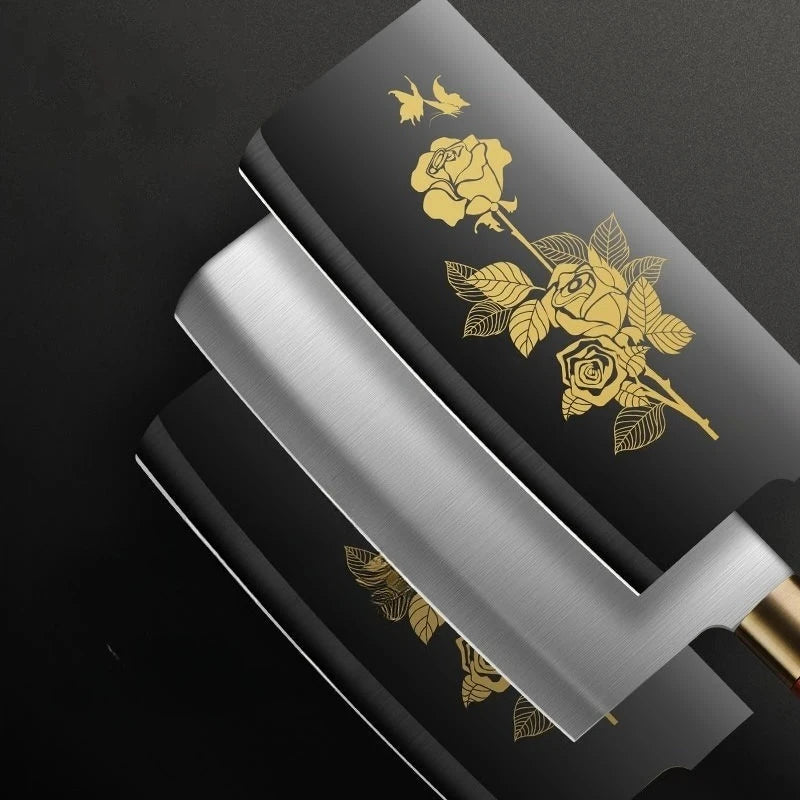 Deluxe Gold Titanium Plated Kitchen Knives