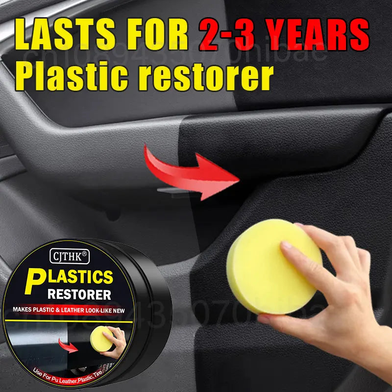 Back‑to‑Black Car Plastic & Leather Restorer – Gloss Finish