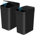 2 Pack 12L Bathroom Automatic Trash Can Touchless Motion Sensor Slim Garbage Can
