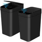 2 Pack 12L Bathroom Automatic Trash Can Touchless Motion Sensor Slim Garbage Can
