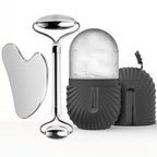 Stainless Steel Facial Roller Skincare Set