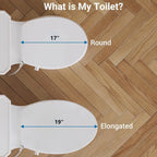 Bidet Toilet Seat, Premium Non-Electric Round Bidet Toilet Seats with Dual Nozzle