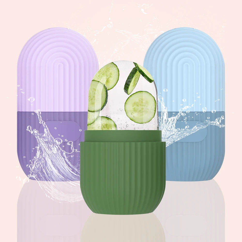 Reusable Silicone Face Ice Mask Mold