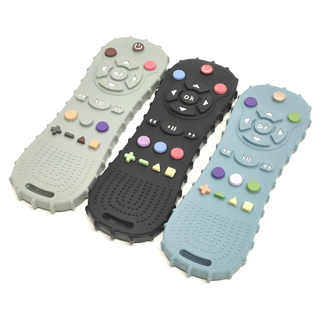 1/3PCS Baby Remote Control Silicone Teether