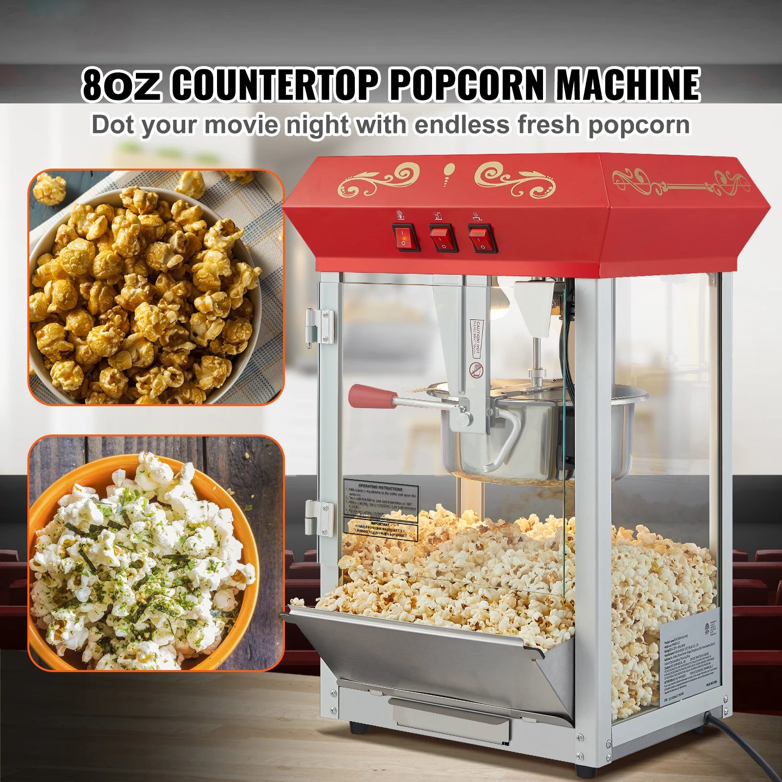 SucceBuy Electric Popcorn Maker