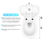 Bidet Toilet Seat, Premium Non-Electric Round Bidet Toilet Seats with Dual Nozzle