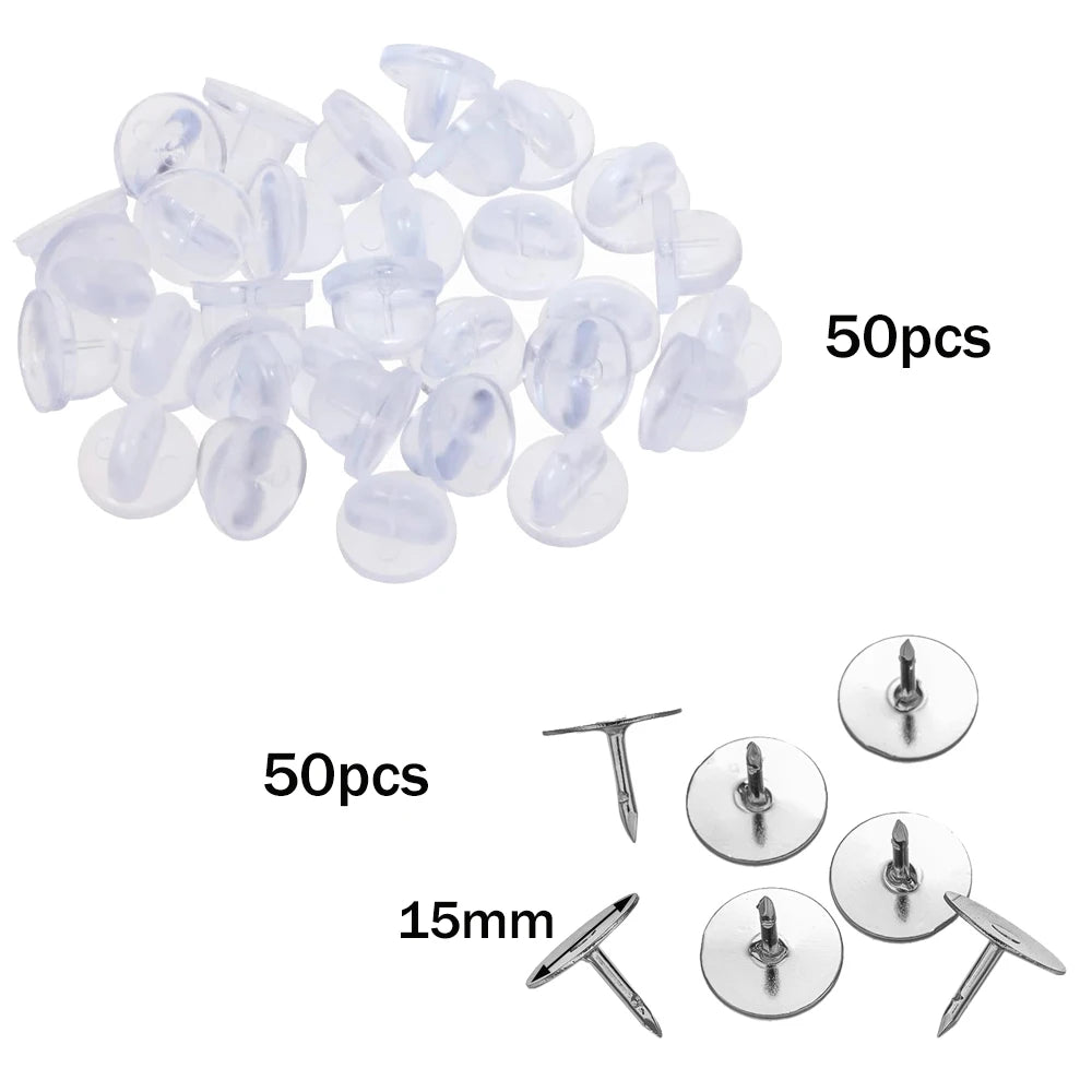 100pcs PVC Rubber Pin