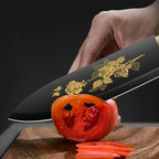 Deluxe Gold Titanium Plated Kitchen Knives