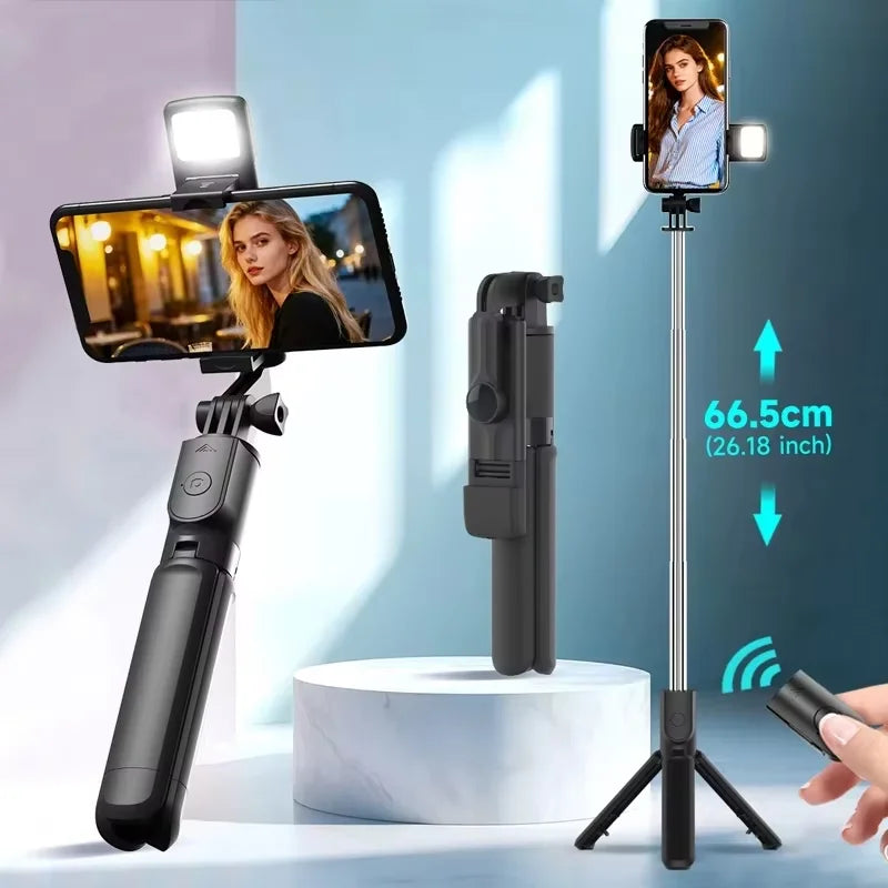Selfie Stick Tripod Bluetooth Remote