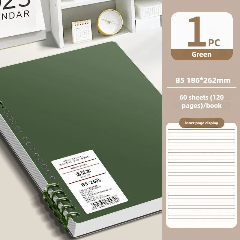 60-Sheet B5 Vintage High Aesthetic Notebook Loose
