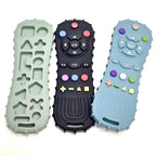 1/3PCS Baby Remote Control Silicone Teether