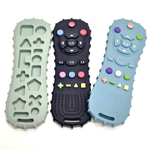 1/3PCS Baby Remote Control Silicone Teether