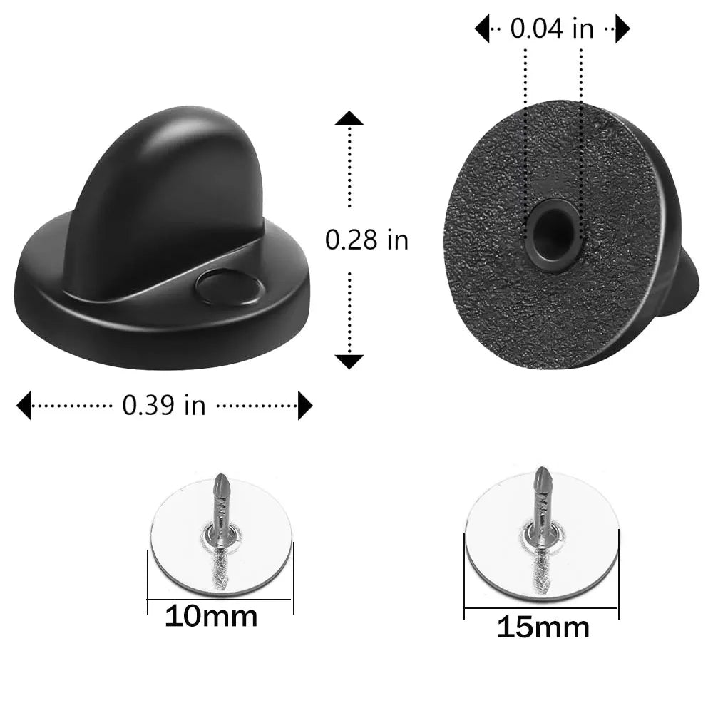 100pcs PVC Rubber Pin