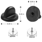 100pcs PVC Rubber Pin