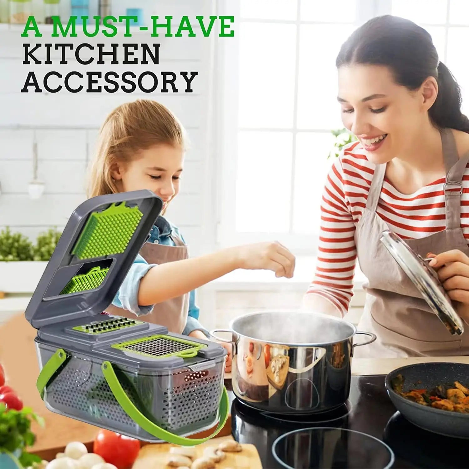 22 in 1 Vegetable Chopper with Stainless Steel Blade