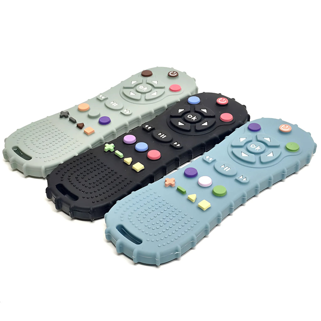 1/3PCS Baby Remote Control Silicone Teether