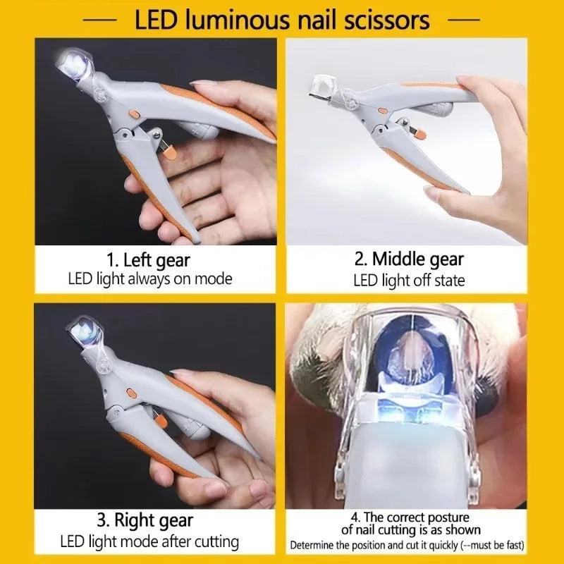 1 LED Pet Nail Clipper with Light