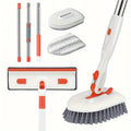 3-in-1 Tile Floor Brush with 52" Adjustable Long Handle