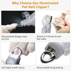 1 LED Pet Nail Clipper with Light