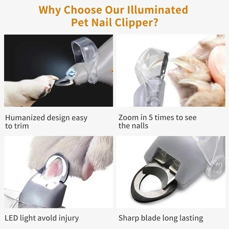 1 LED Pet Nail Clipper with Light