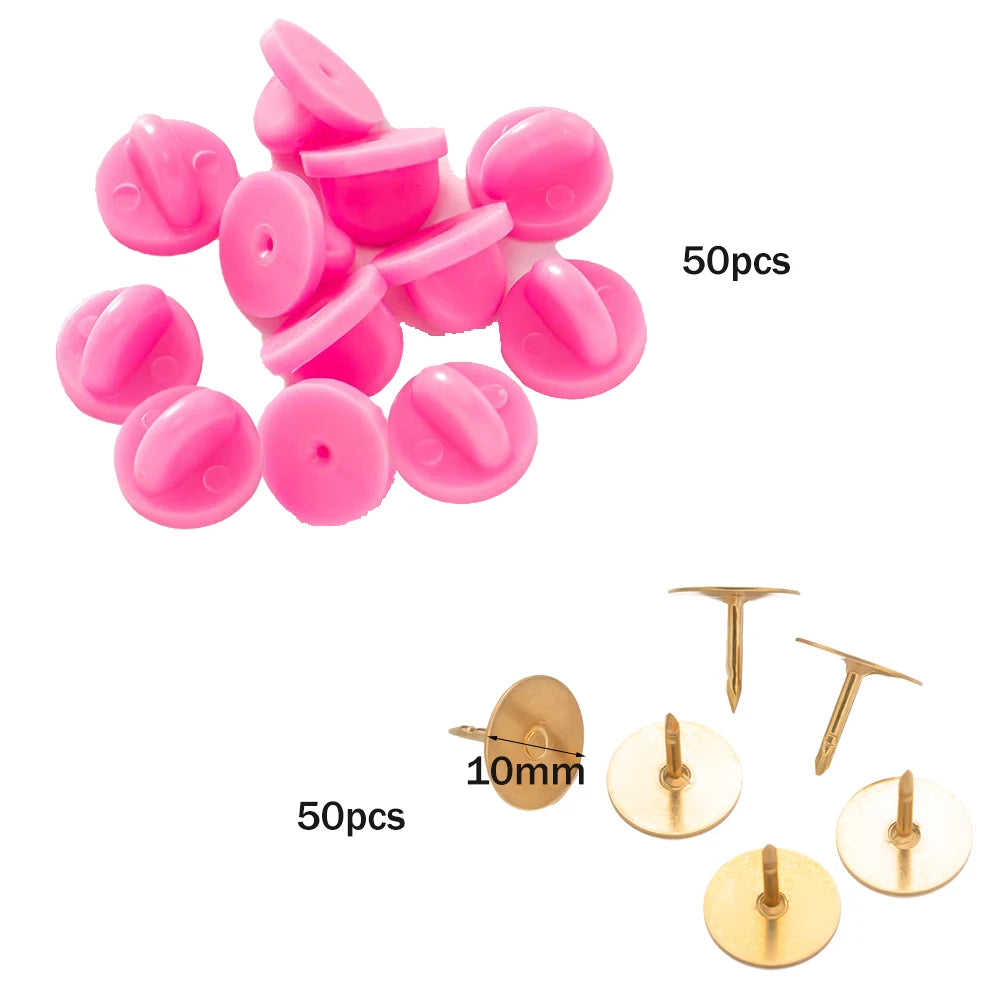100pcs PVC Rubber Pin