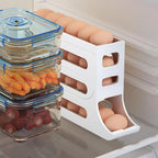 4 Tiers Egg Holder, Automatic Egg Rolling Rack, 30 Eggs Storage Rack