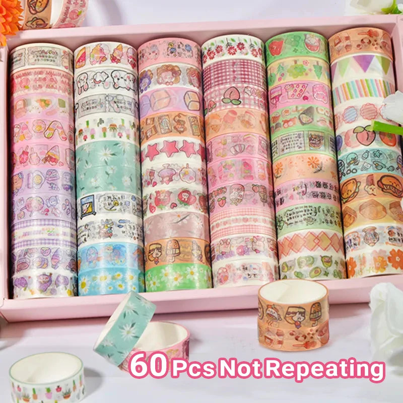 60 PCS/Set Cute Washi Tapes