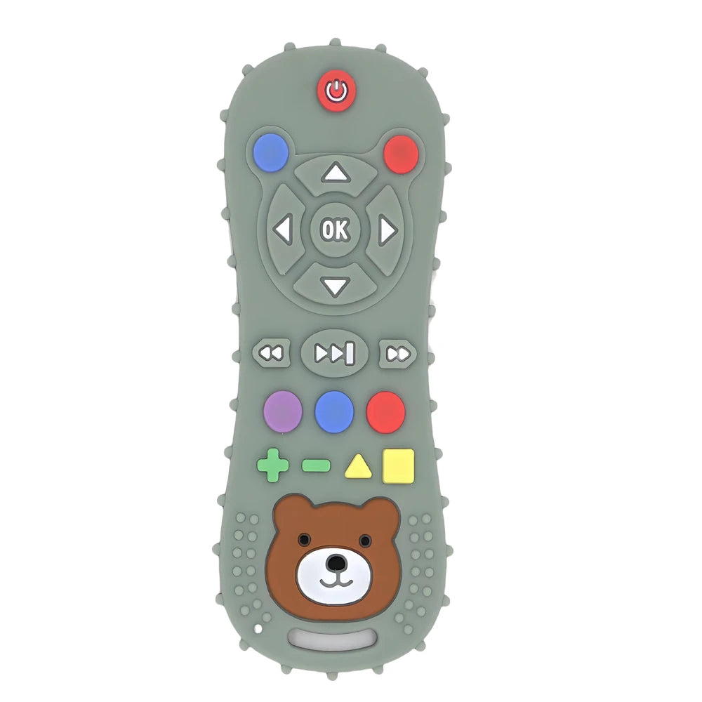 1/3PCS Baby Remote Control Silicone Teether