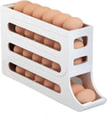 4 Tiers Egg Holder, Automatic Egg Rolling Rack, 30 Eggs Storage Rack